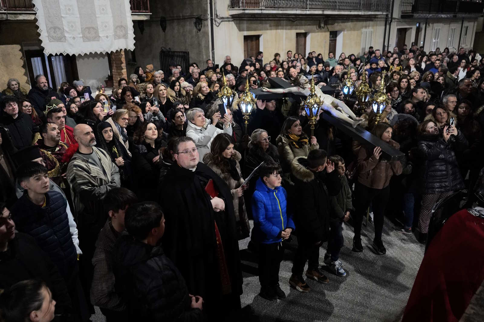 Un momento della Via Crucis