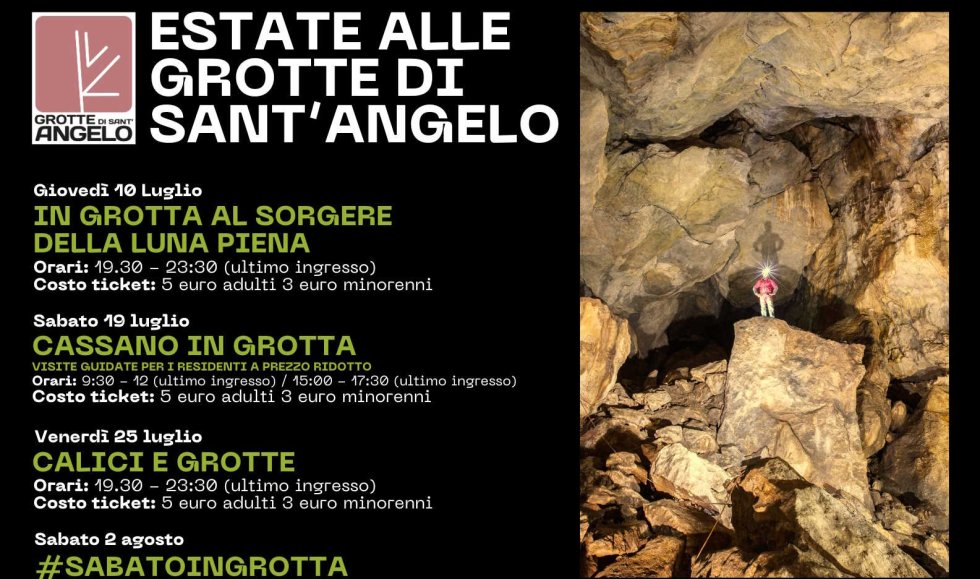 Al via l’“Estate alle Grotte di Sant’Angelo”