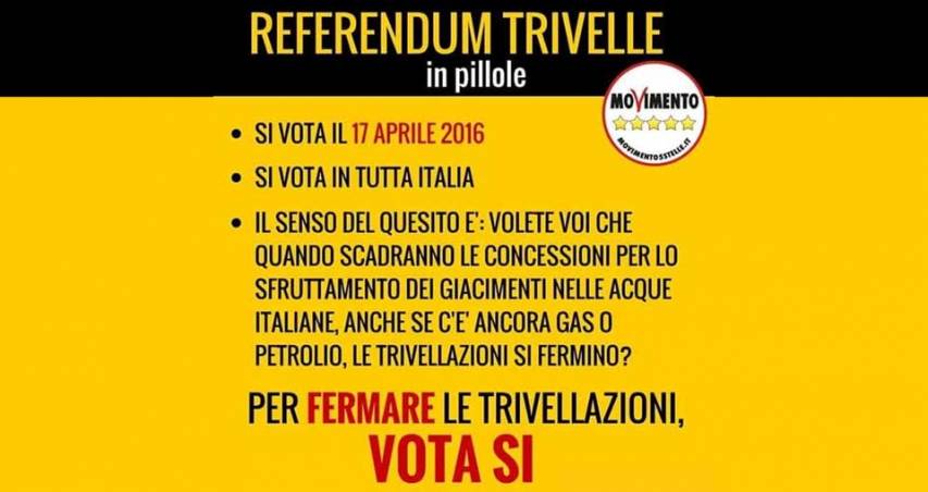 Stop alle trivelle? Vota SI, il Meetup di Castrovillari contro le trivelle