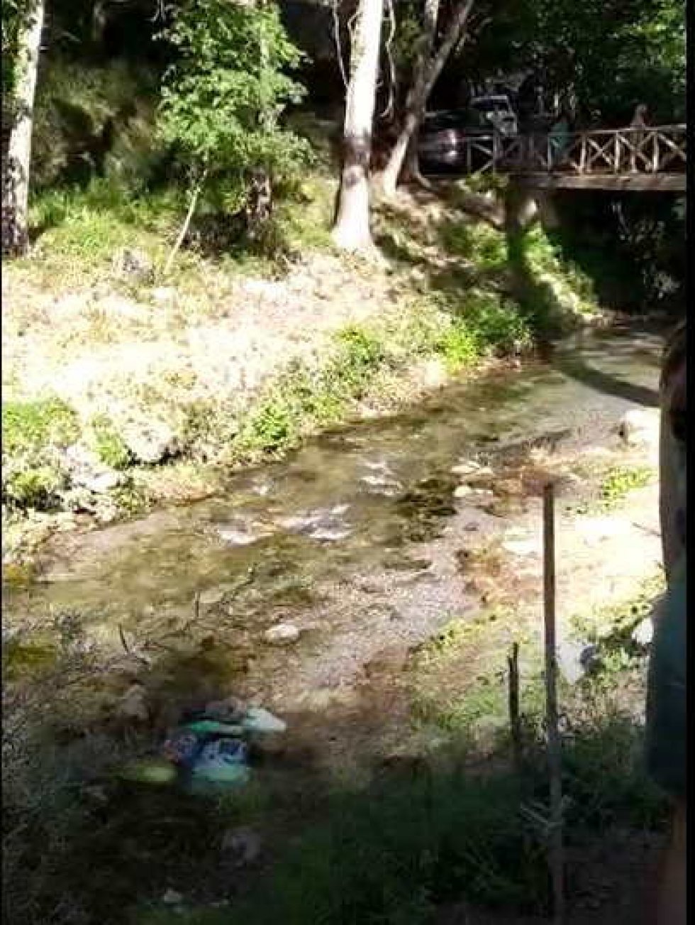 Il fiume Rosa nei pressi della cascata di Fra Giovanni
