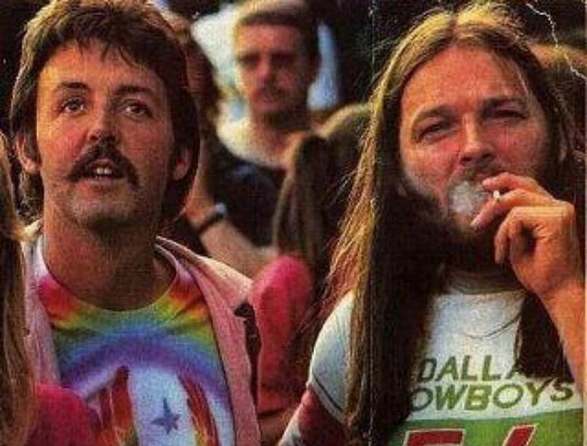 Paul McCartney e David Gilmour