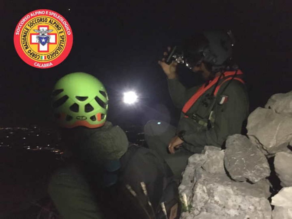 L'operazione del Soccorso Alpino sul Pollino 