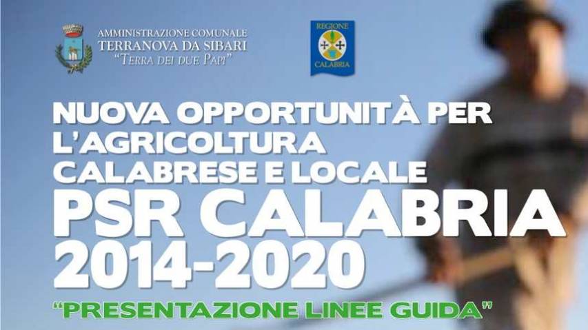 Agricoltura calabrese, ecco le linee guida fino al 2020