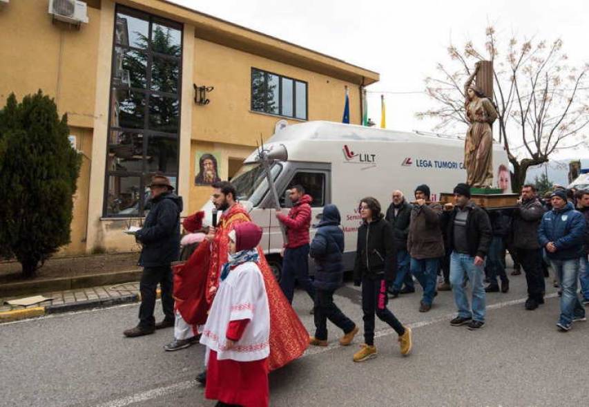 La processione del 5 febbraio 2019