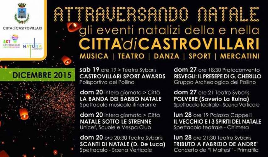 Ricco di eventi il programma natalizio di Castrovillari