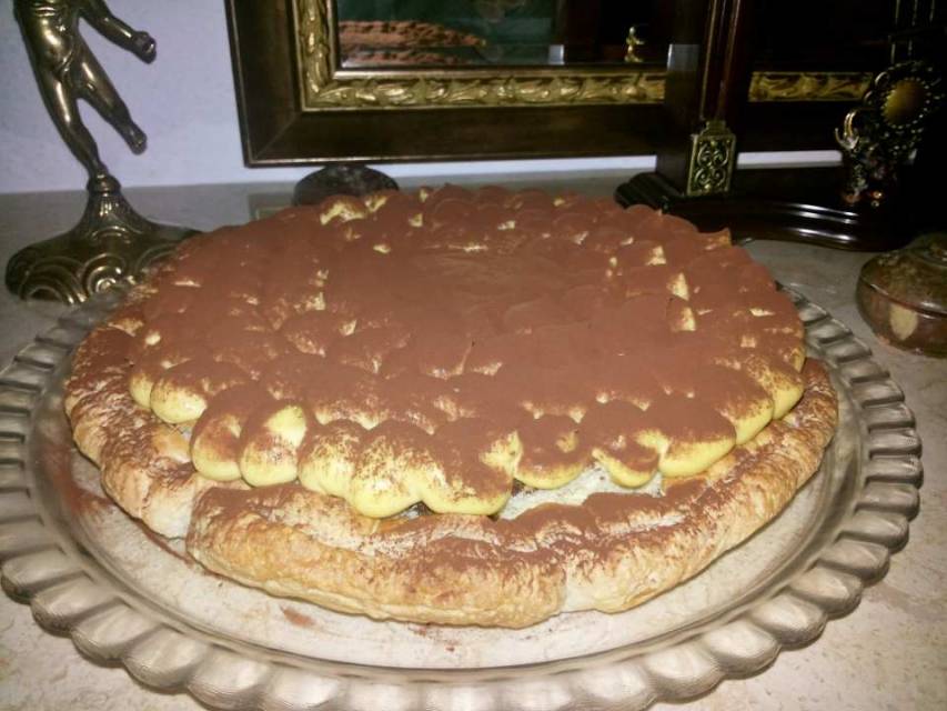 Torta zabaione caffè e cioccolato