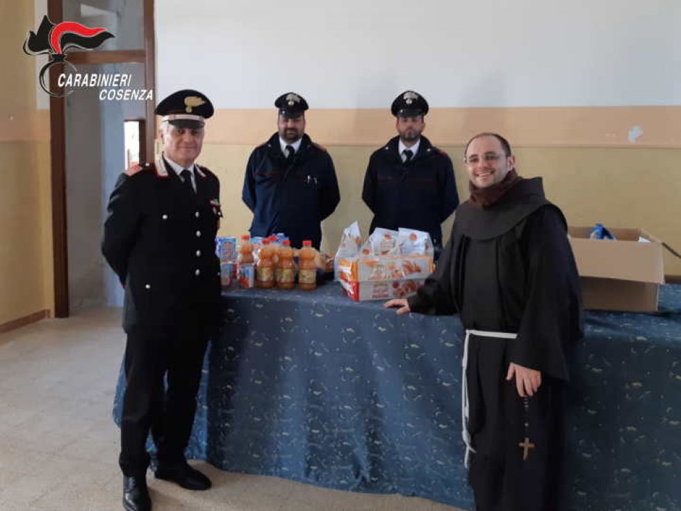 La stazione di Terranova con il comandante luogotenente Stanislao Porchia