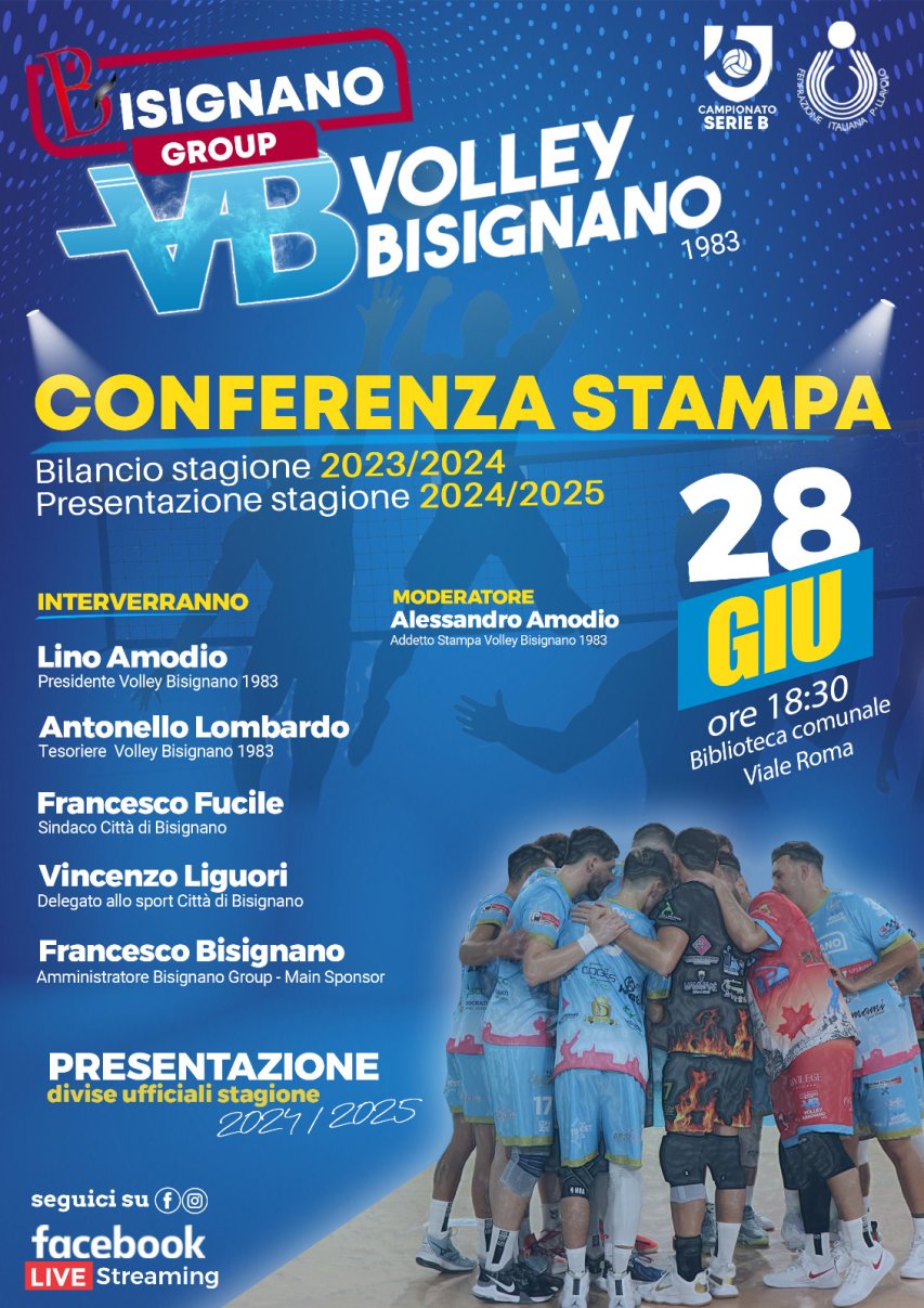 La locandina della conferenza stampa 
