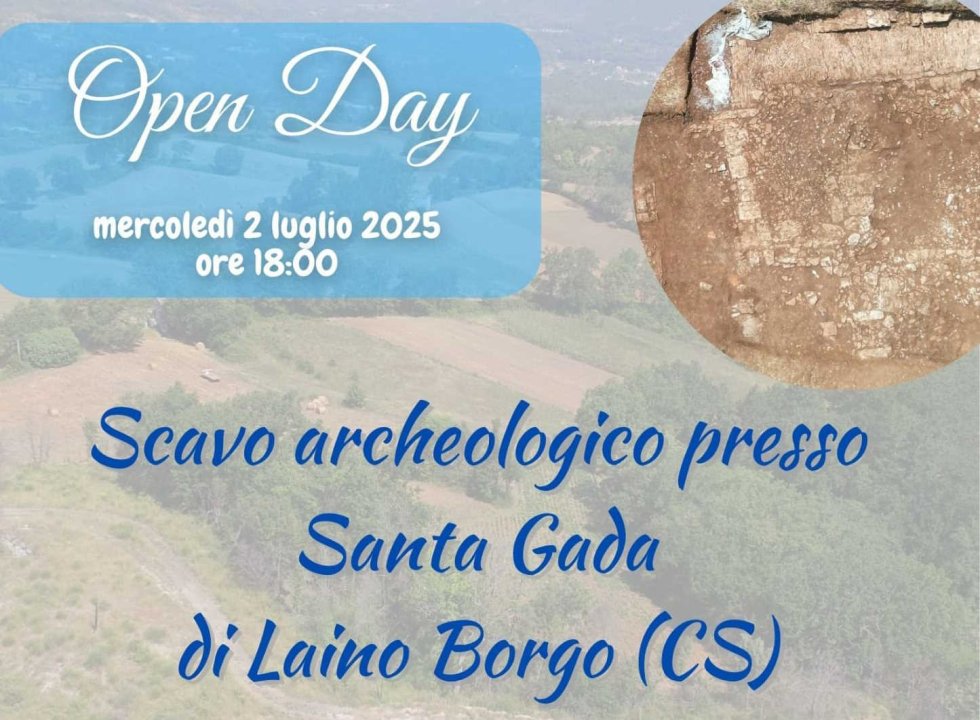 Laino Borgo, visite aperte allo scavo di Santa Gada