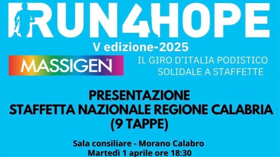 A Morano il lancio di “Run4Hope 2025”