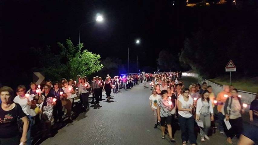 Processione di ringraziamento all'Achiropita dopo alluvione 2015