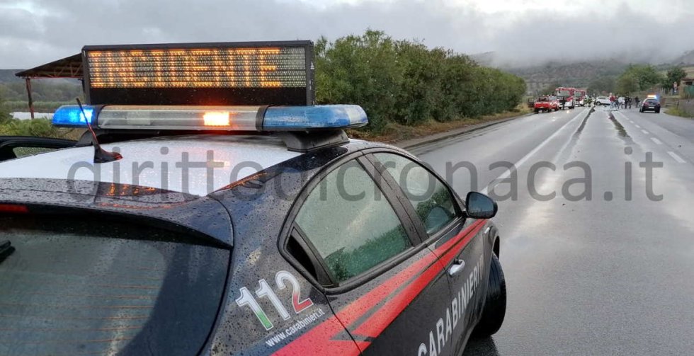 Incidente sulla Ss283 delle Terme. Quattro feriti, una portata in elisoccorso