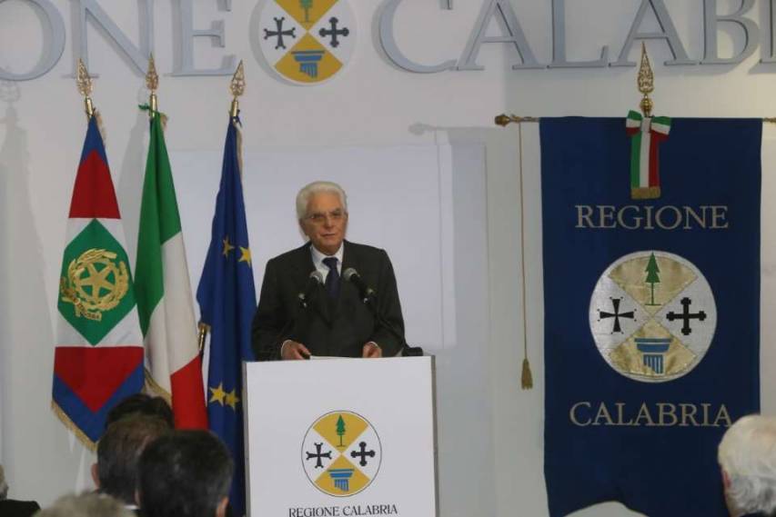 Il Presidente della Repubblica durante il discorso inaugurale