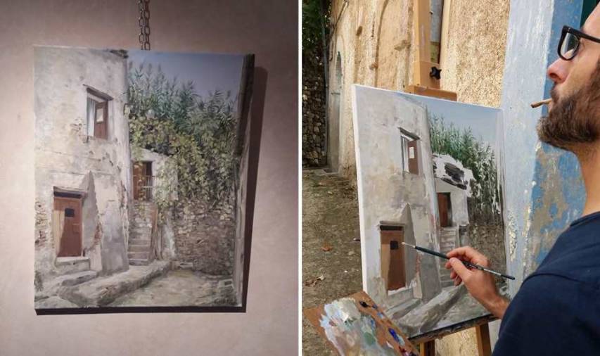 Nicola Curri vince l'estemporanea di pittura a Luzzi