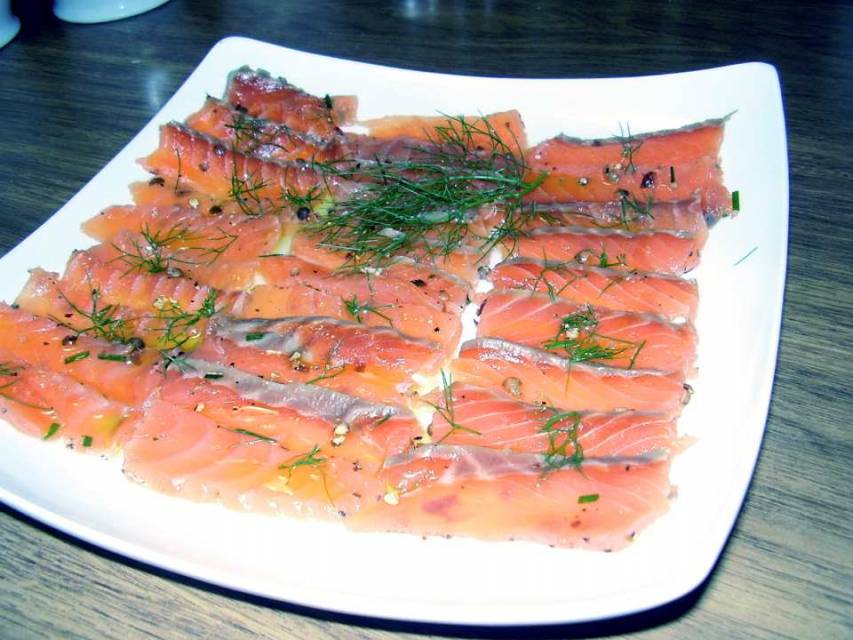 Salmone marinato