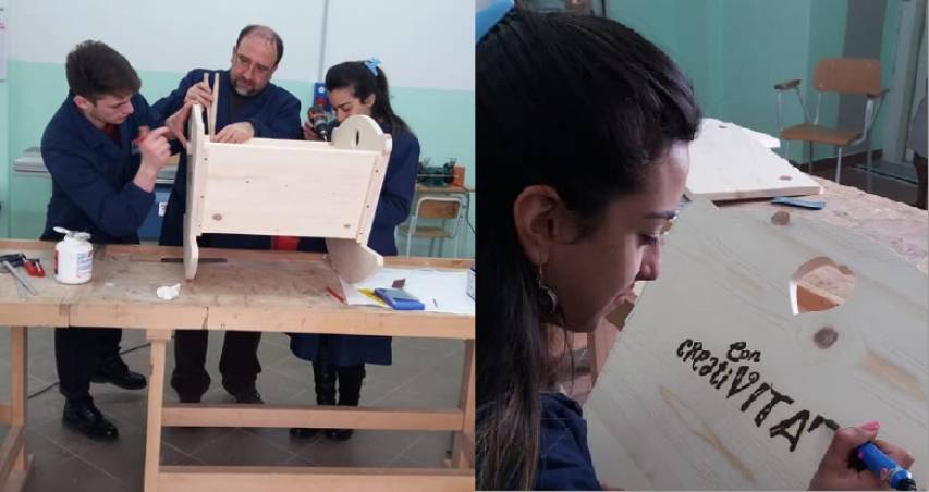 Il lavoro premiato, realizzato da docente e alunni