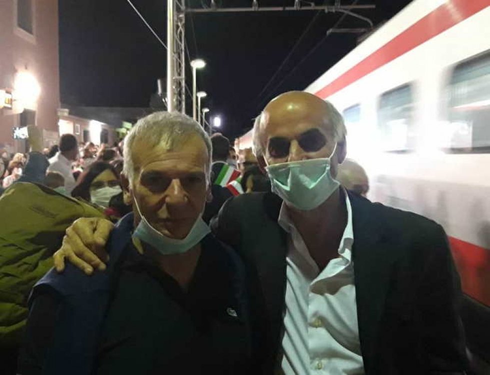 Torano, il presidente Tallini con Giulio Serra 