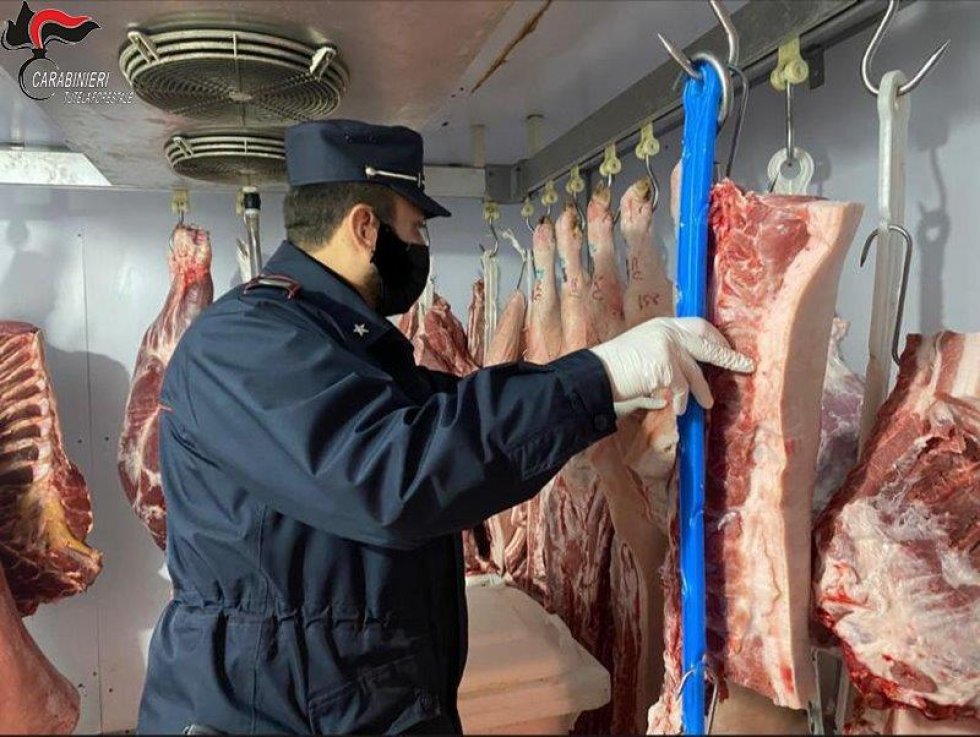 Montalto Uffugo. Sequestrati 80 kg di carne e salumi