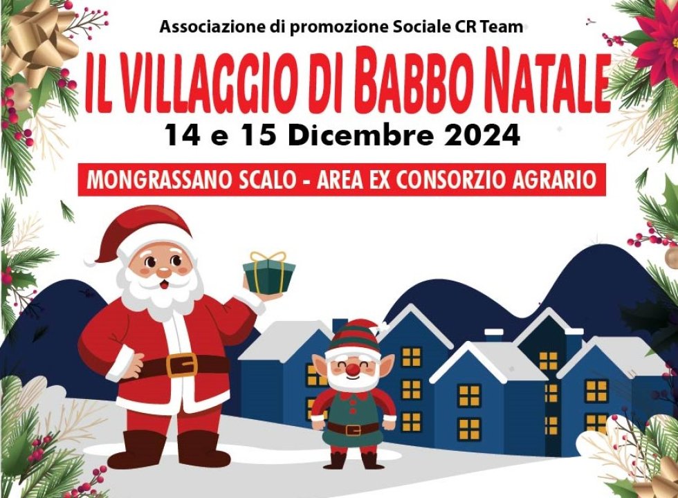 Mongrassano Scalo diventa il "Villaggio di Babbo Natale". Oggi il taglio del nastro