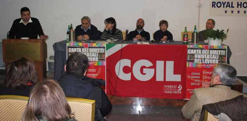 Presentata dalla Cgil a Cosenza la Carta dei diritti dei lavoratori