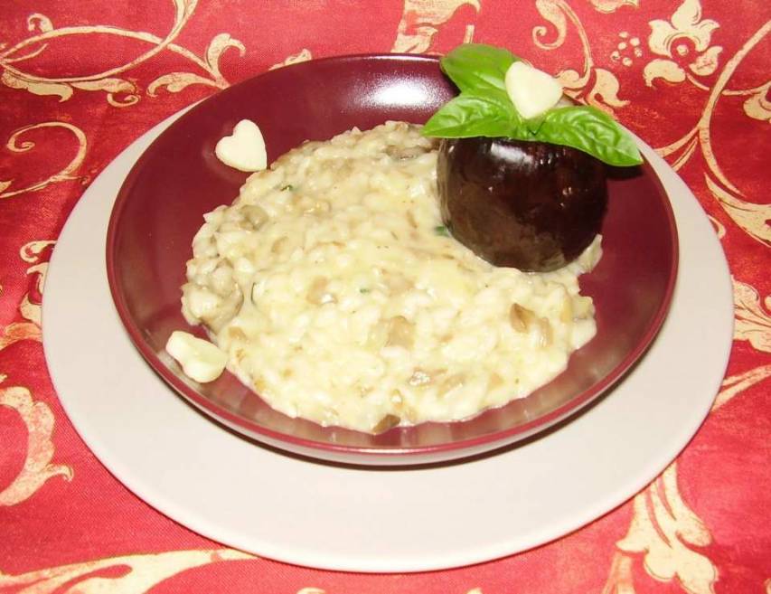 Risotto alle melanzane e pecorino