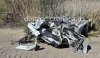 Rottame di automezzo non identificato abbandonato fra le campagne