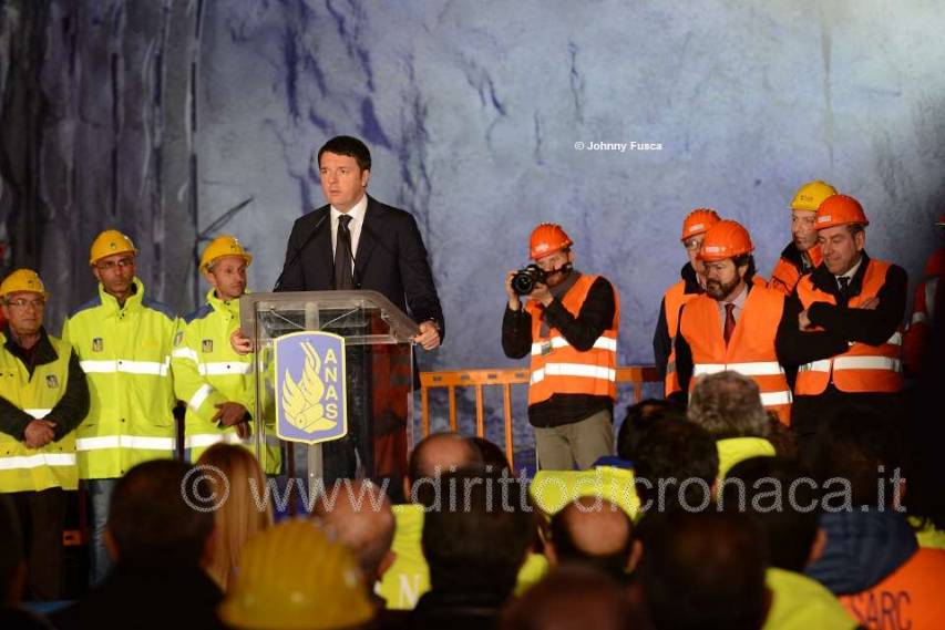 Un momento della giornata con Matteo Renzi