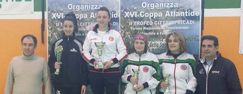 TENNISTAVOLO - Giada D&#039;Elia vince il torneo nazionale di Ricadi