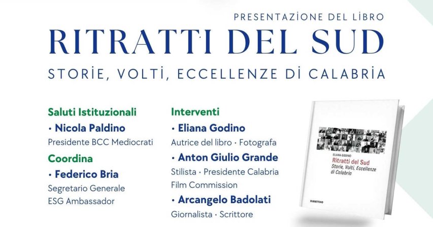 A Rende la presentazione di “Ritratti del Sud”