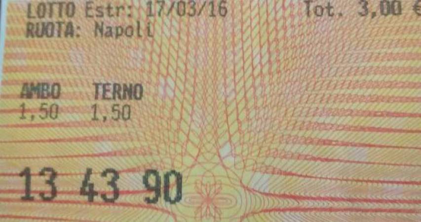 Vince circa 7mila euro al Lotto con una schedina da 1,5 euro