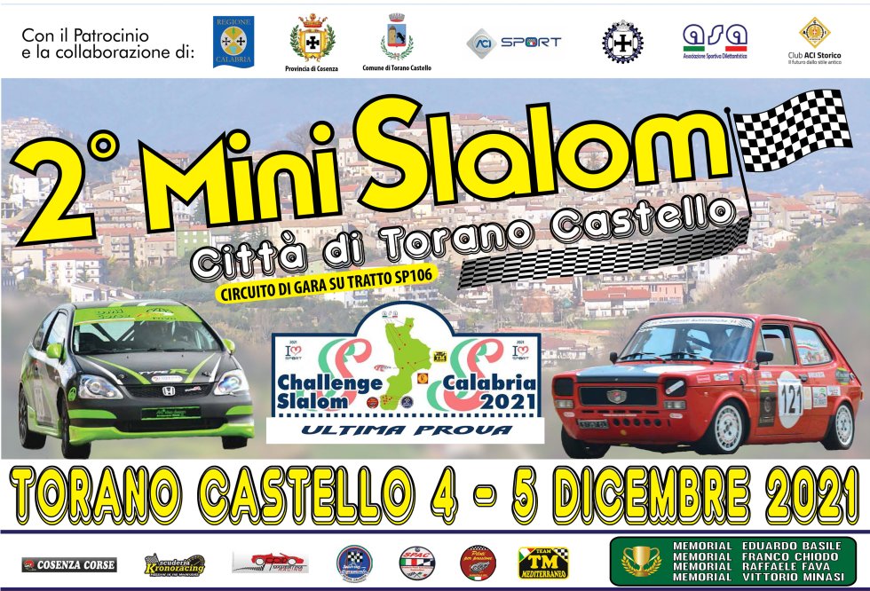 Automobilismo. Si corre domenica il &quot;II Mini Slalom Città di Torano&quot;