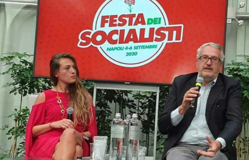 D'Ambra con Bobo Craxi lo scorso settembre a Napoli