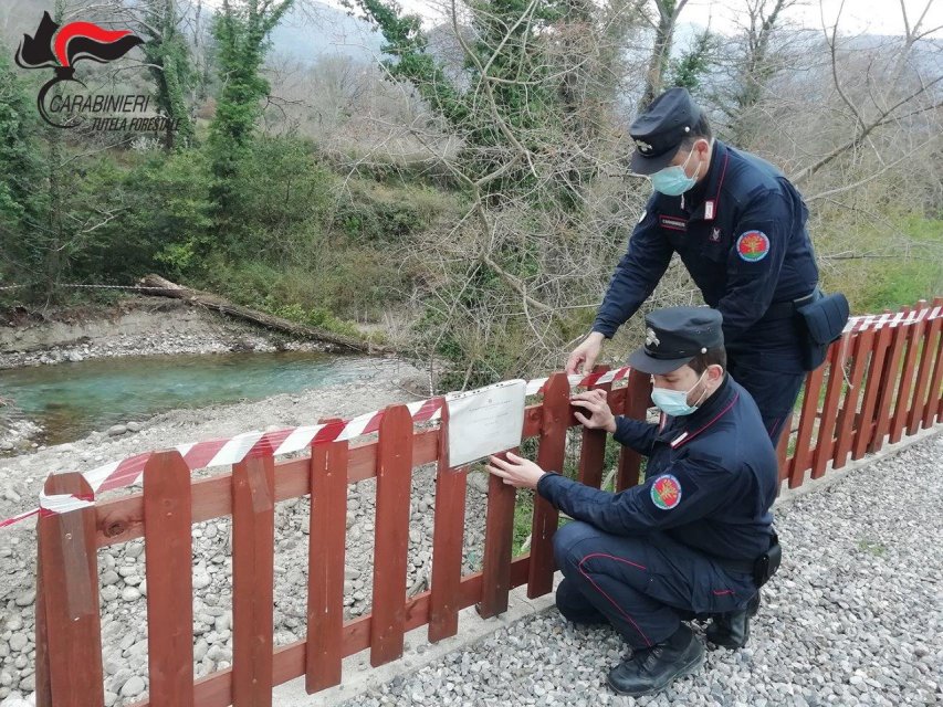 S.Sosti, lavori abusivi lungo il fiume Rosa.Scattano i sigilli, una denuncia