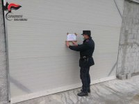 Apposizione dei sigilli all&#039;opificio 