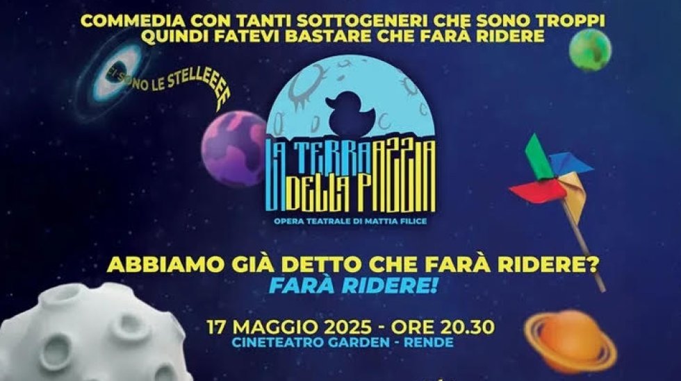 A Rende arriva "La Terra della Pazzia", la nuova opera teatrale di Mattia Filice