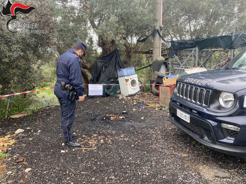 Incendia rifiuti, una denuncia a Lattarico.