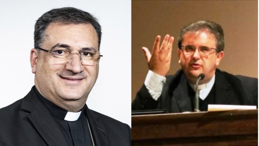 Monsignor Rega e don Ennio Stamile