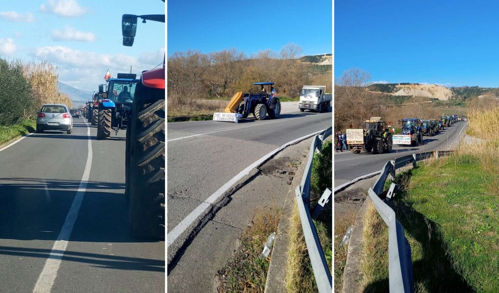 Agricoltori della Valle dell'Esaro avviano la protesta fra San Marco e Spezzano