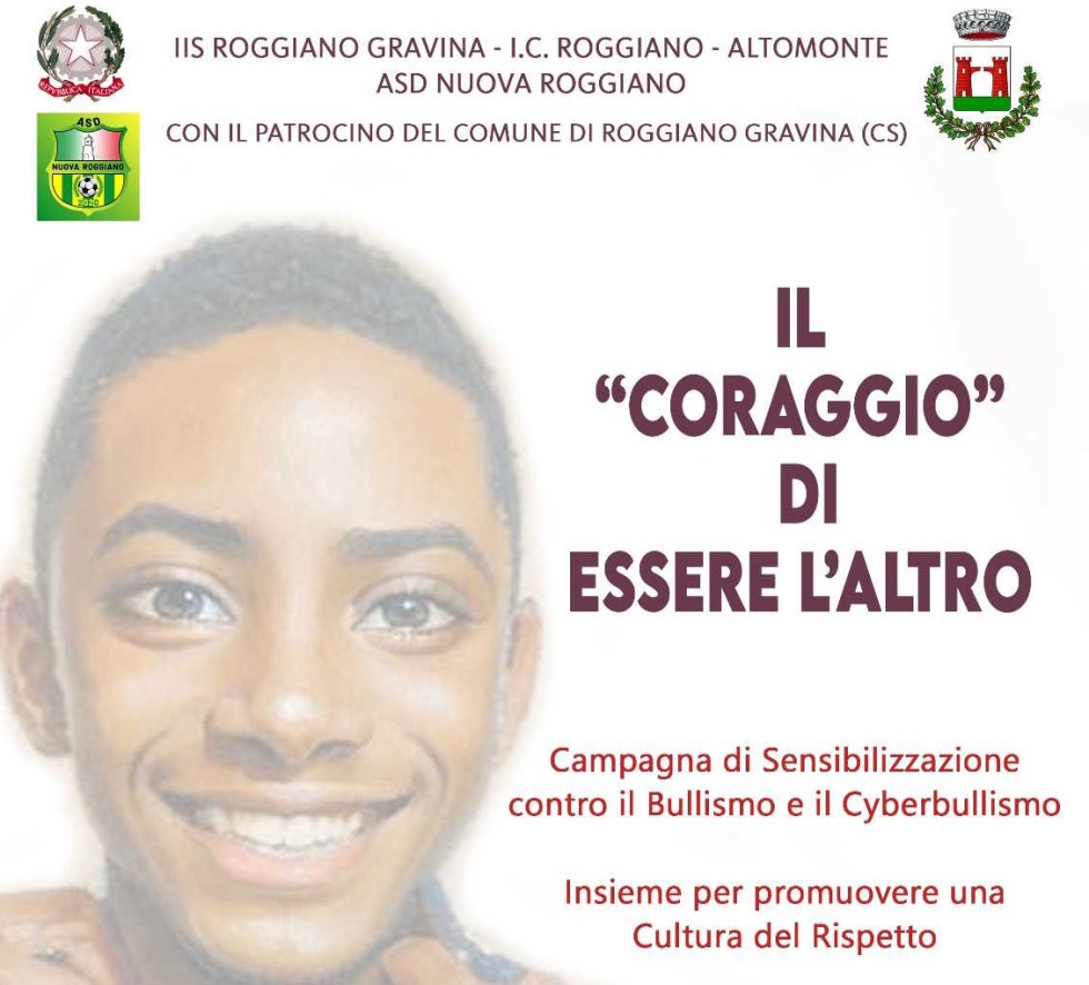 &quot;Il coraggio di essere l&#039;altro&quot;, al via la campagna contro il bullismo a Roggiano Gravina