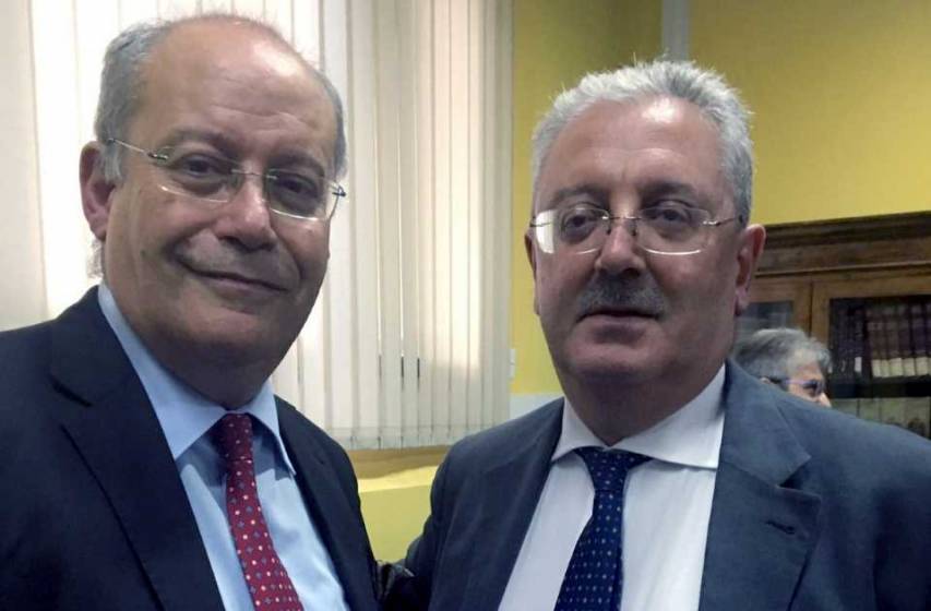 Francesco Napoli, Presidente dell’Unione dei Consigli Forensi della Calabria, con il Vice Presidente Roberto Laghi