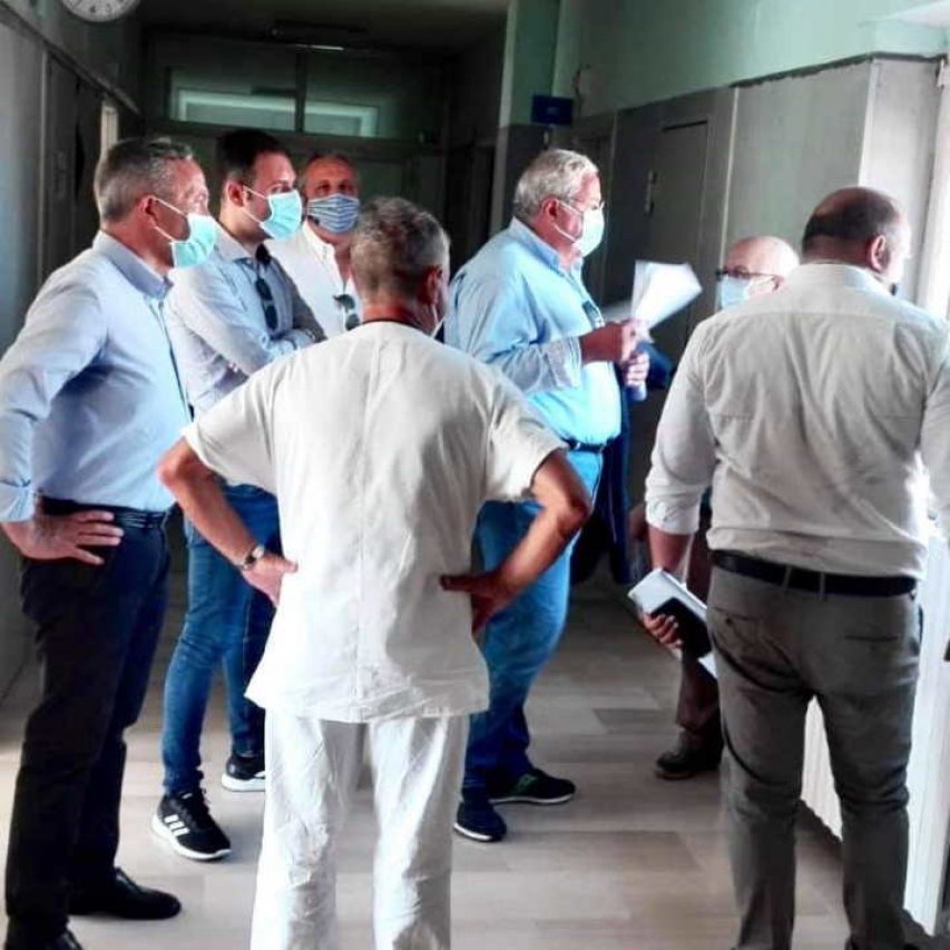 Il sopralluogo di stamani al Louis Pasteur