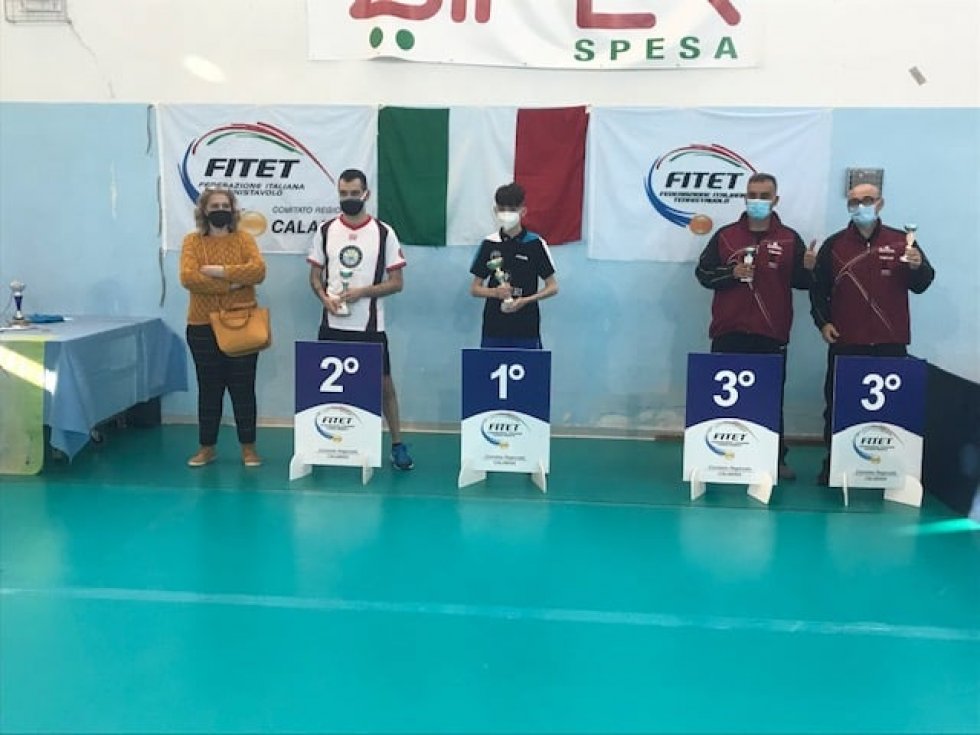 Nicola Ferraro ai campionati nazionali di Tennistavolo