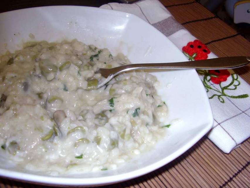 Risotto fave e pecorino