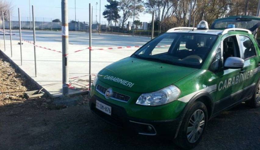 Sequestrato campetto di calcio a Rossano per lavori privi di autorizzazione