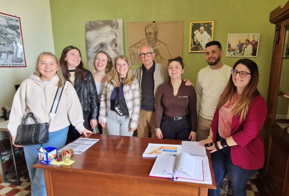 Studenti belgi in visita presso l'Associazione Matrangolo