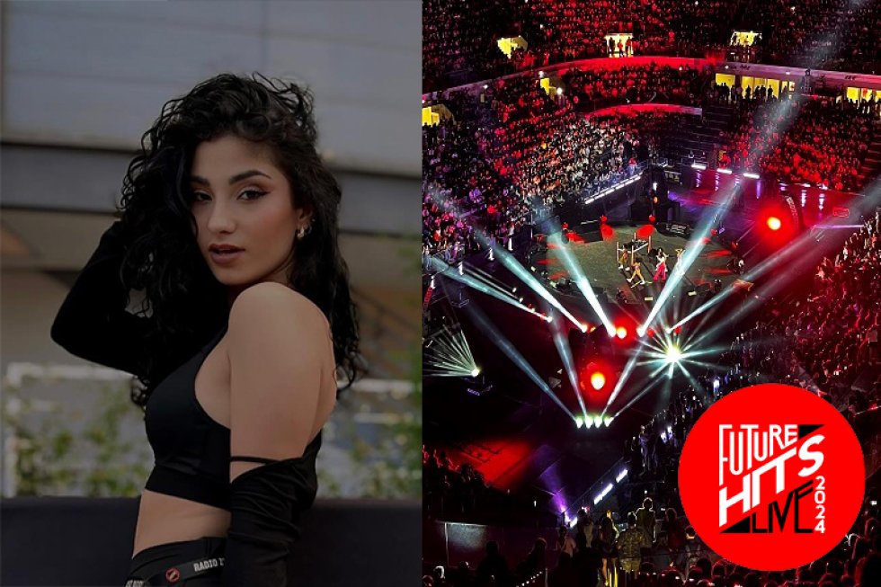 La toranese Alessia Filippelli ballerina al "Radio Zeta Future Hits Live" di Roma