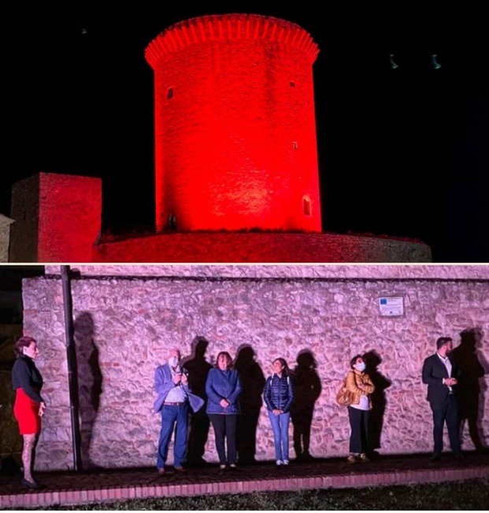 La Torre normanna "rossa" e gli intervenuti