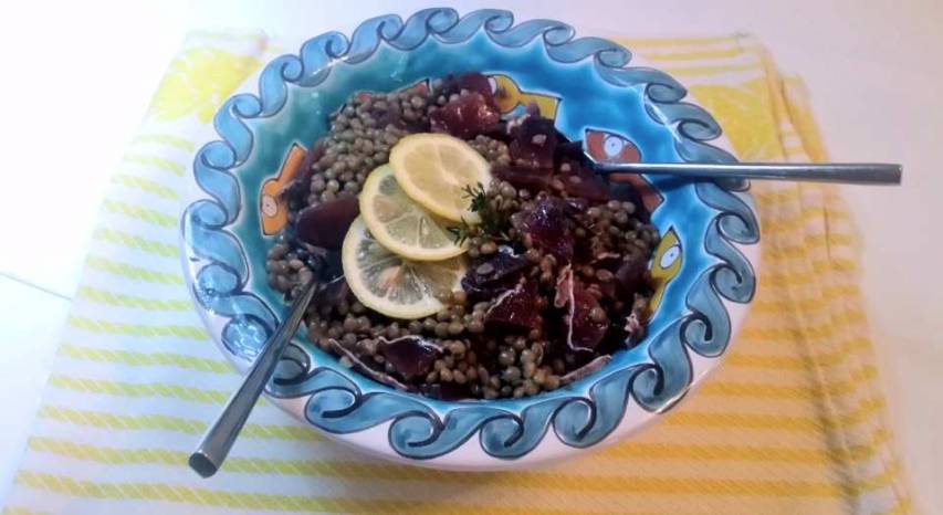 Lenticchie al limone e timo con bresaola