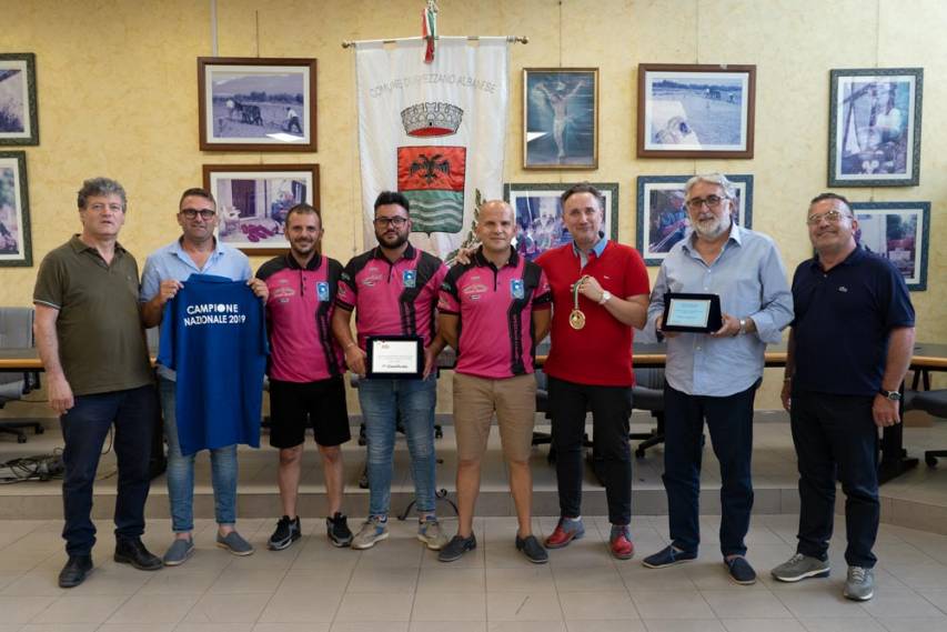 L'Amministrazione di Spezzano incontra i Campioni d'Italia di bocce