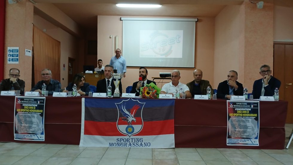 Dieci anni di Sporting Mongrassano: una convention e il via alla nuova stagione